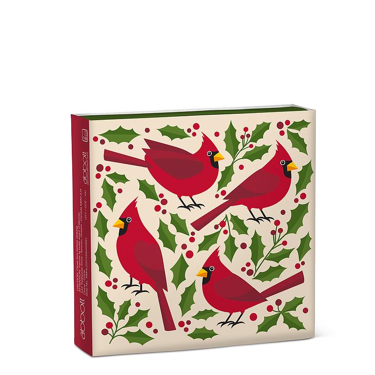 Cardinals & Holly Decorative Matches