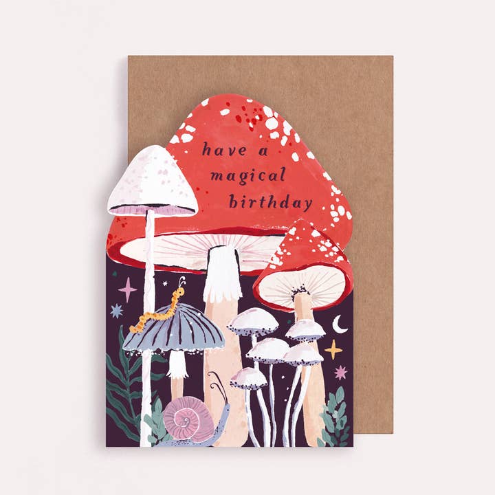 Mushroom Birthday Card