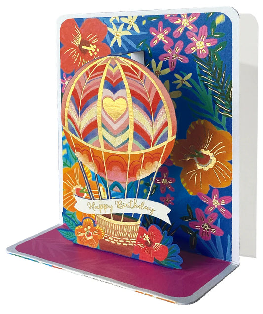 Heart Airballoon Petite Pop-Up Card