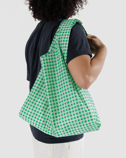 Reusable Standard Baggu Green Gingham