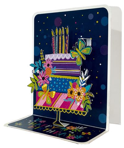 Neon Cake Petite Pop-Up Card