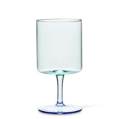 Blue Short Stem All Purpose Glass