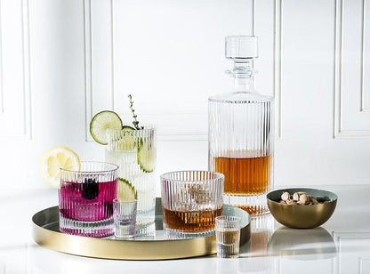 Vertical Optic Tumbler Glass