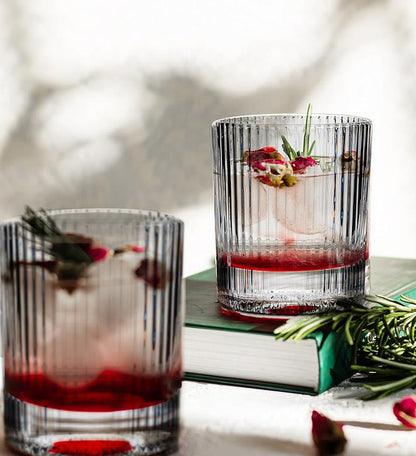 Vertical Optic Tumbler Glass
