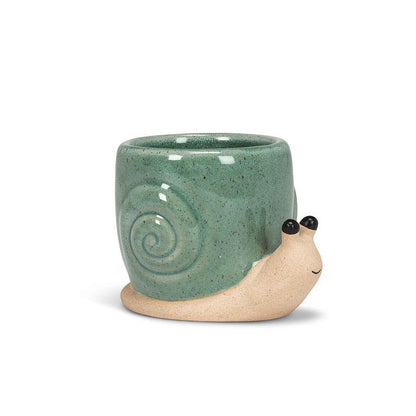 Mini Snail Planter Turquoise