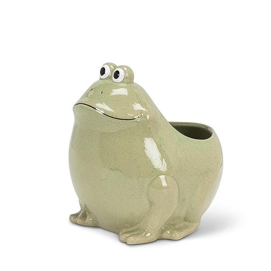 Large Sitting Frog Planter