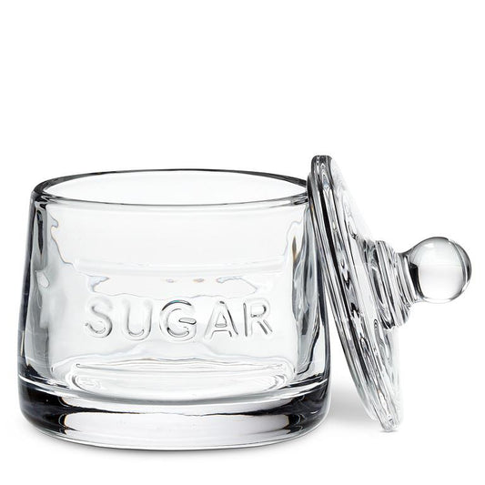 Classic Text Sugar Pot With Lid