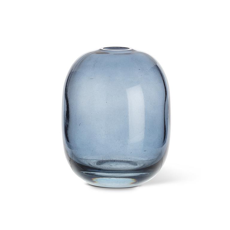 Medium Barrel Bud Vase Dark Blue