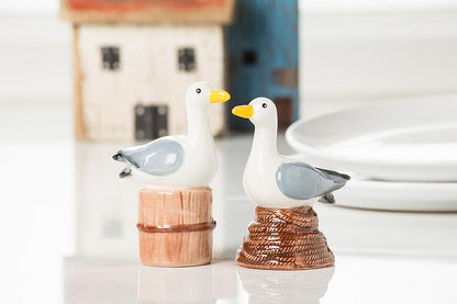 Perching Seagulls Salt + Pepper Shaker