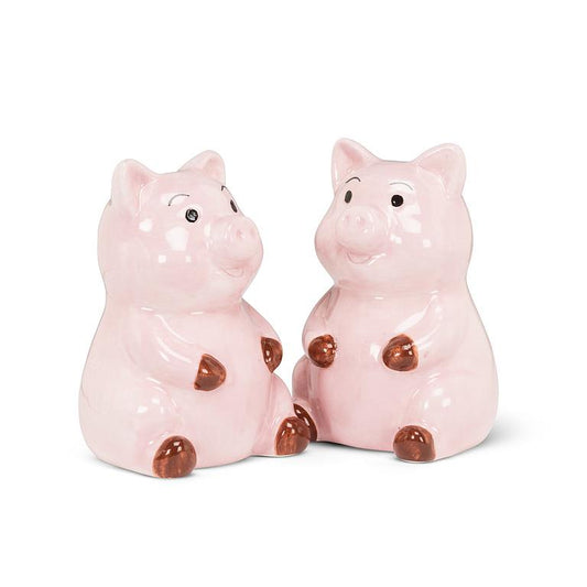 Piggy Salt + Pepper Shakers