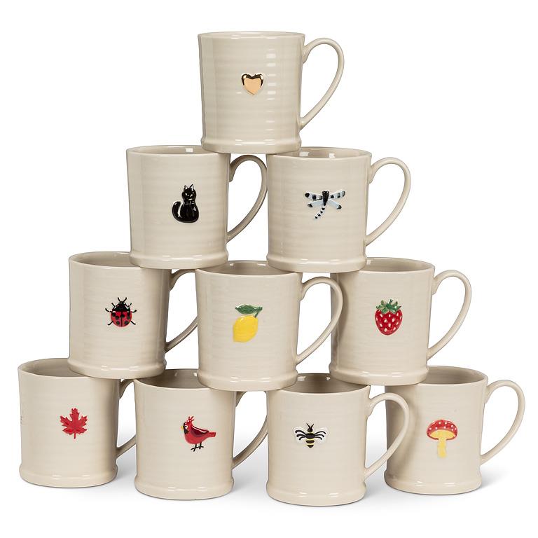 Lemon On Rimmed Mug