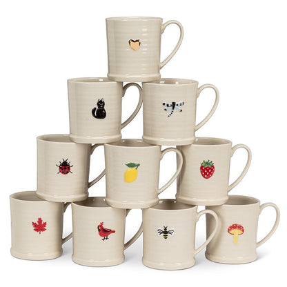 Lemon On Rimmed Mug
