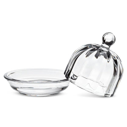 Small Optic Round Dish With Lid