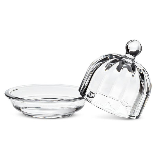 Small Optic Round Dish With Lid