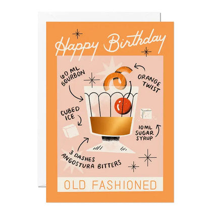 Old Fashioned Birthday Card