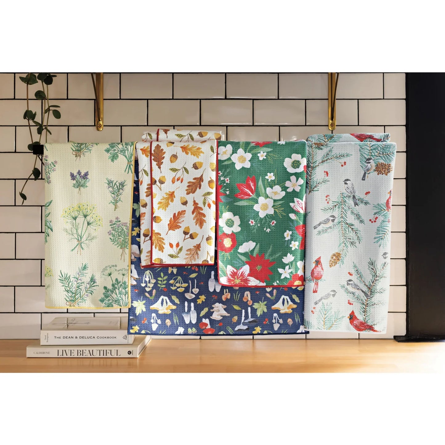 Fresh Herbs Recycled Microfibre Dishtowel
