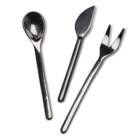 Modern Small Black Finish Cutlery