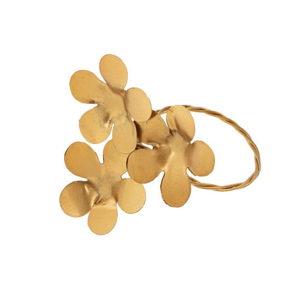 Brass Bloom Napkin Ring