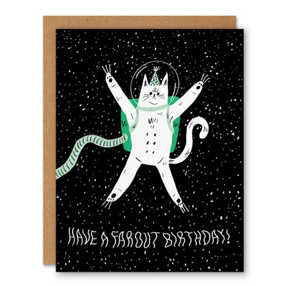 Far Out Birthday Greeting Card