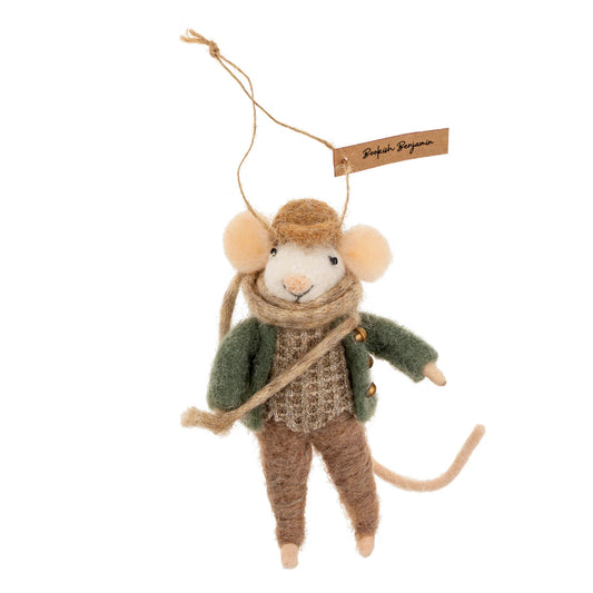 F60 - Bookish Benjamin Mouse Ornament