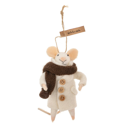 Wintertime Wells Mouse Ornament