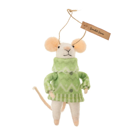 Snowfall Simon Mouse Ornament