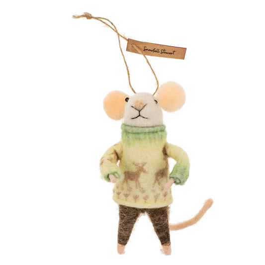 Snowfall Stewart Mouse Ornament