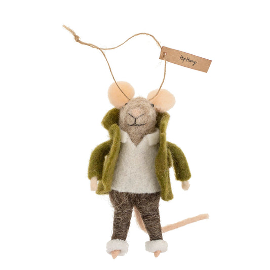 Hip Harry Mouse Ornament