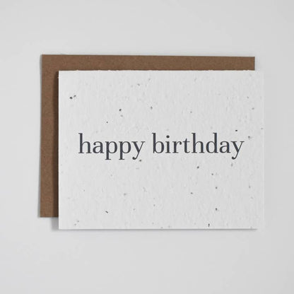 Happy Birthday Classic Plantable Greeting Card