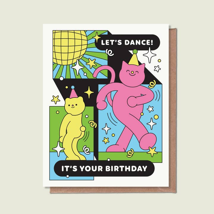 Let's Dance It's Your Birthday Greeting Card