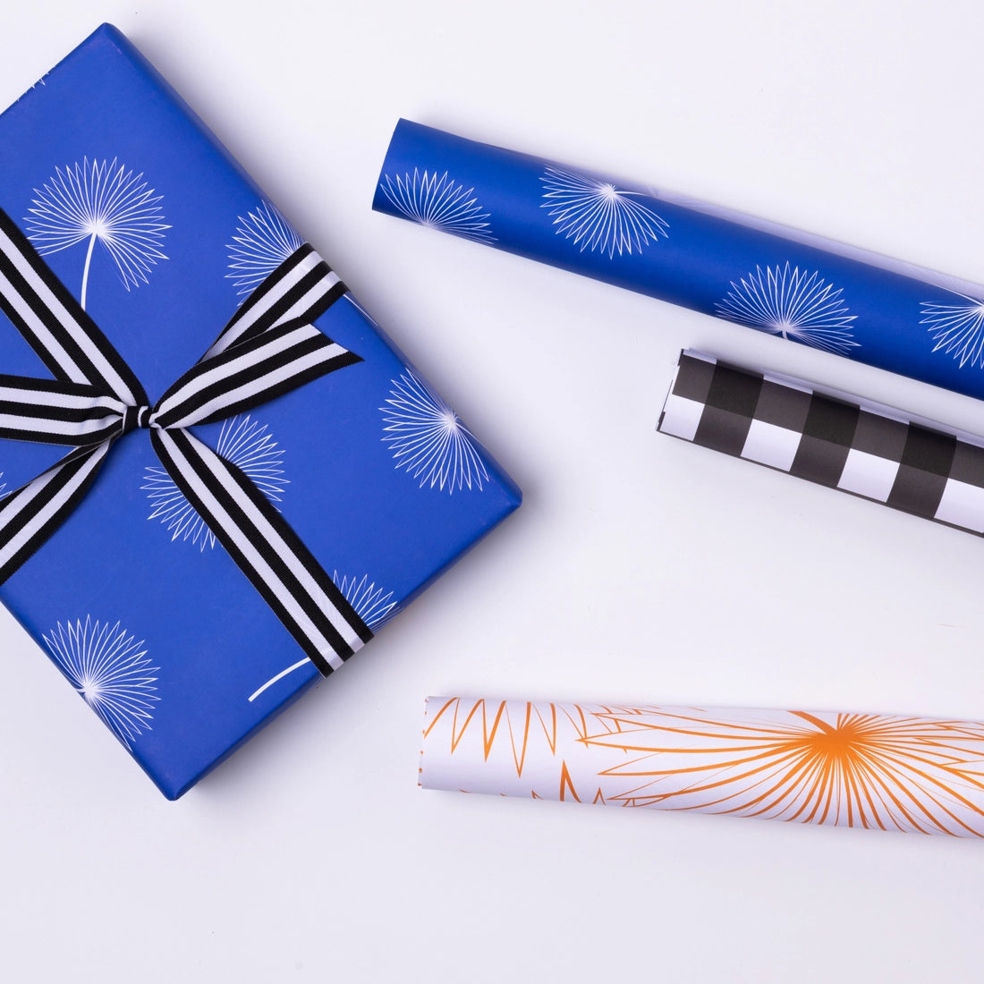 Blue Palms Wrapping Paper