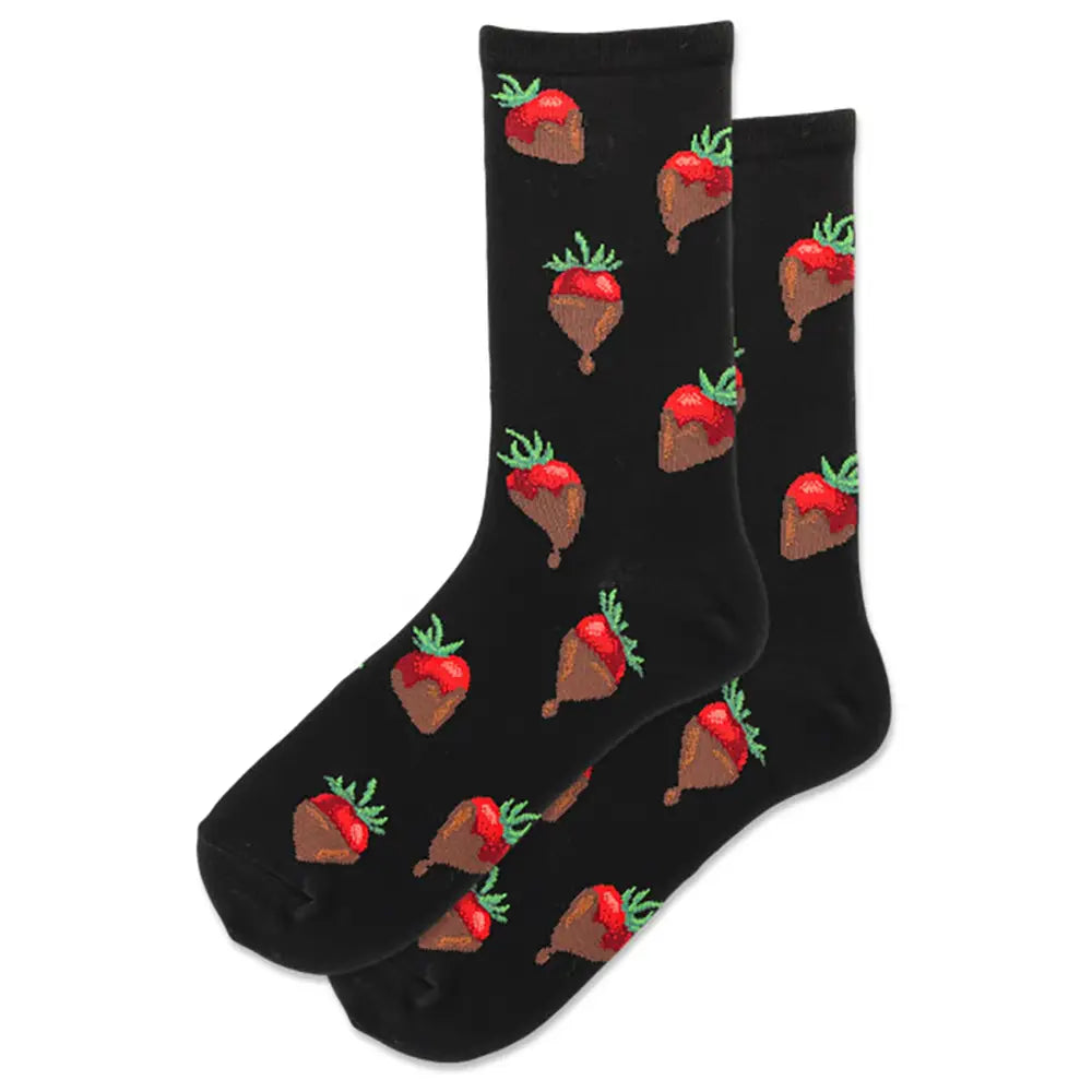 Chocolate Covered Strawberry Women's Crew Socks