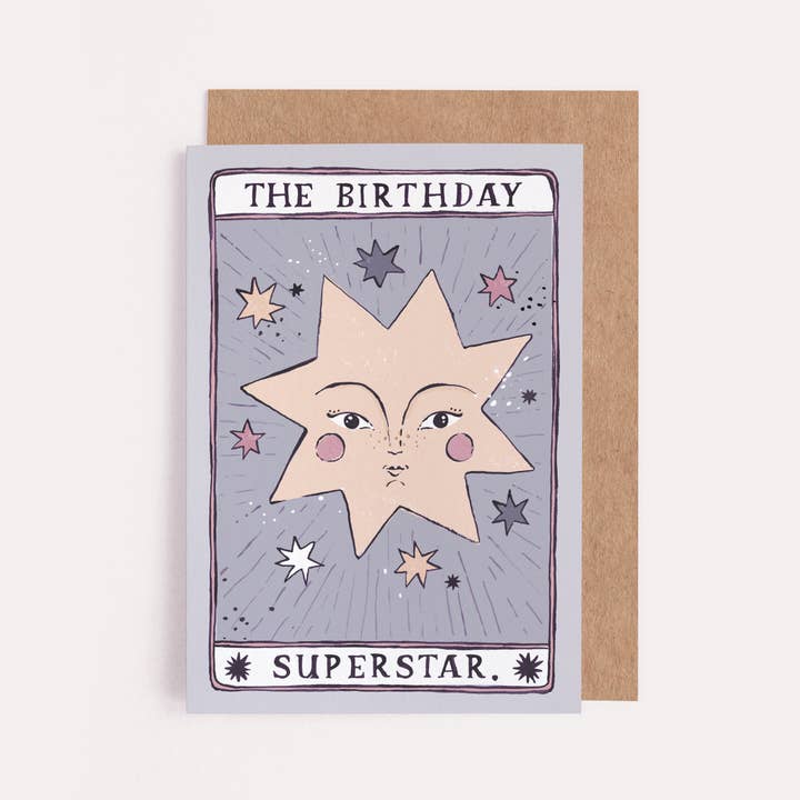 Tarot Superstar Birthday Card