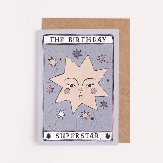 Tarot Superstar Birthday Card