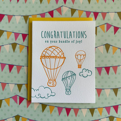 Balloon Bundle of Joy Card