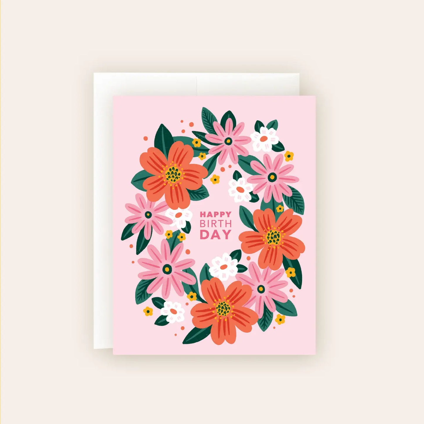 Burst Of Pink Birthday Card