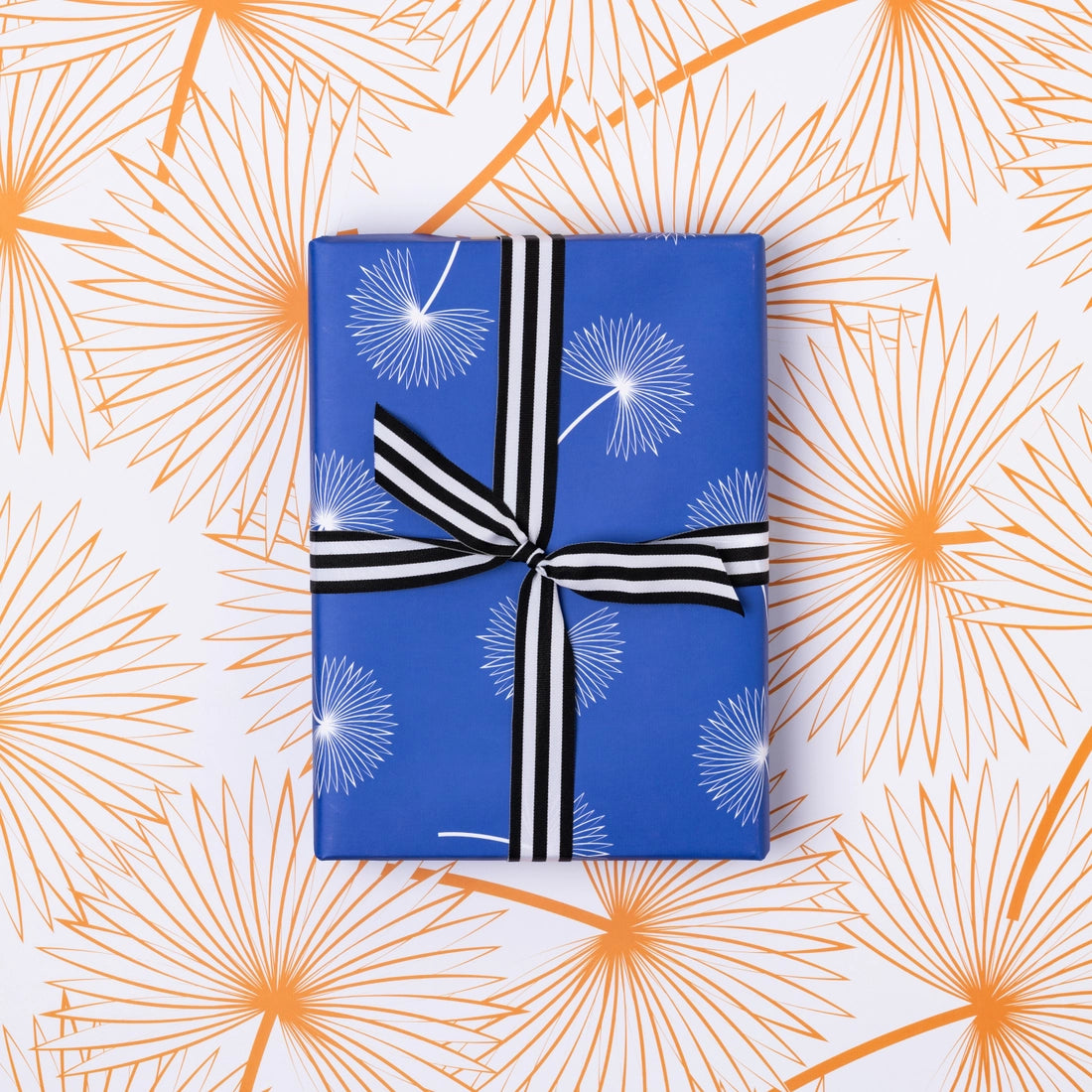 Blue Palms Wrapping Paper