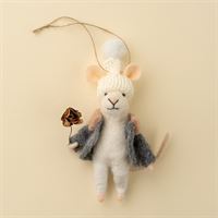 Gilded Rose Glen Mouse Holiday Ornament