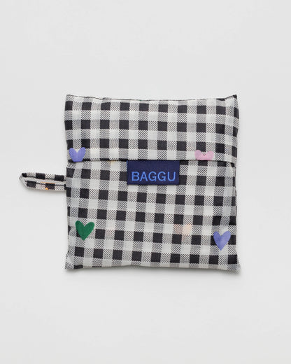 Reusable Standard Baggu Gingham Hearts