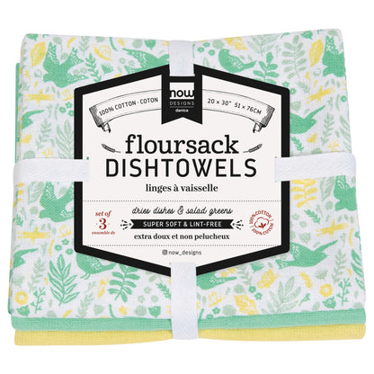 Meadowlark Floursack Dishtowels Set of 3