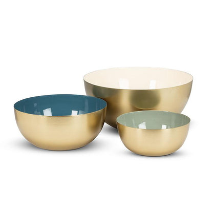 Medium Enamel Bowl Blue