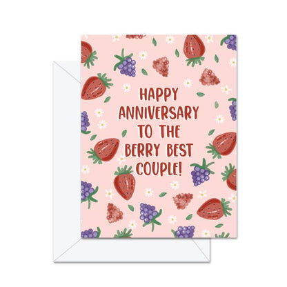 Happy Anniversary To The Berry Best Couple! Greeting Card