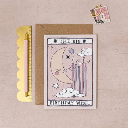 Tarot Moon Birthday Card