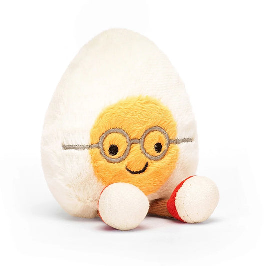 Amuseable Boiled Egg Geek Plush Toy