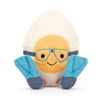 Amuseables Boiled Egg Scuba Plush Toy