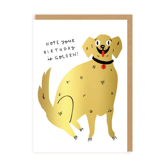 Golden Retriever Birthday Card