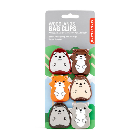 Woodland Bag Clips Set of 6