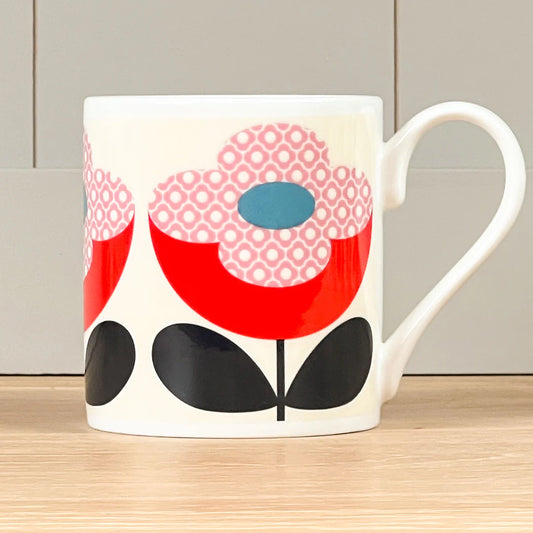 Buttercup Stem Red & Pink Mug