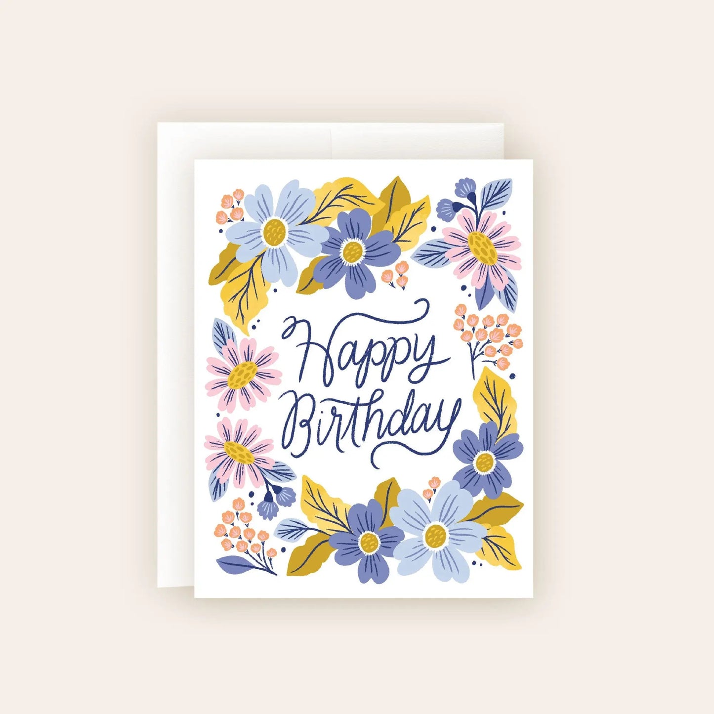 Floral Frame Birthday Card