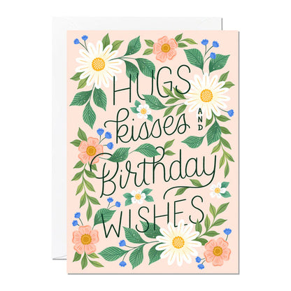 Hugs, Kisses and Birthday Wishes Card